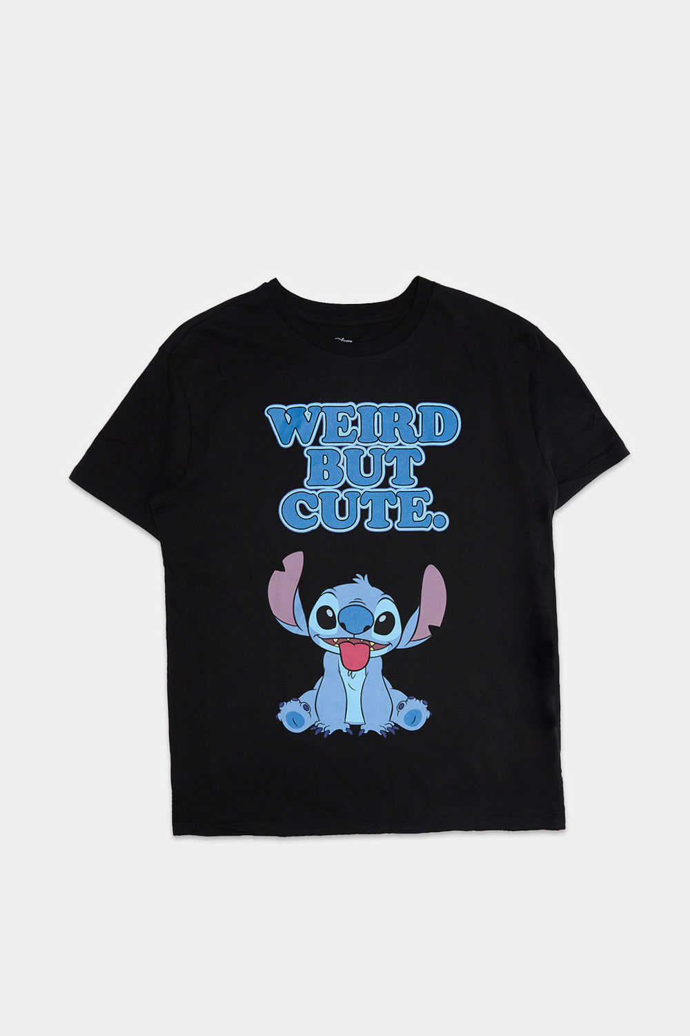Womens Stitch Weird But Cute Boyfriend Tee Womens Stitch Weird But Cute Boyfriend Tee