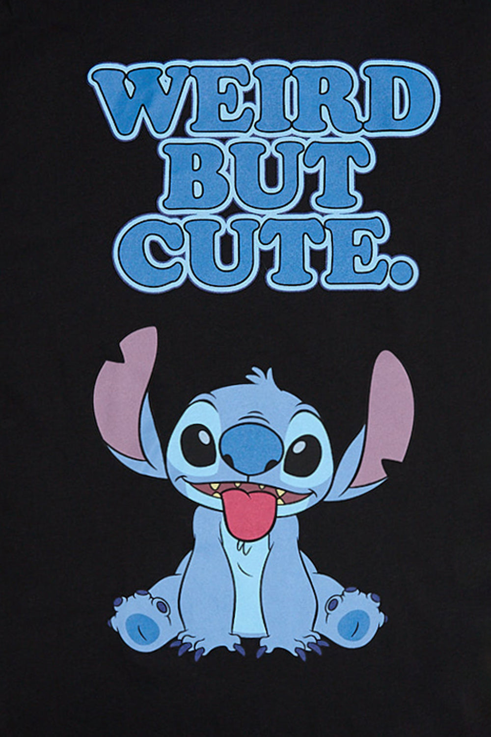Womens Stitch Weird But Cute Boyfriend Tee Womens Stitch Weird But Cute Boyfriend Tee