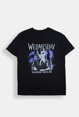 T-shirt coupe boyfriend imprimé Wednesday