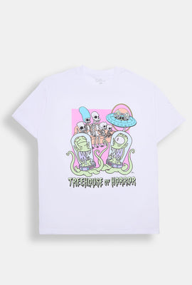 The Simpsons Treehouse Of Horror Graphic Boyfriend Tee