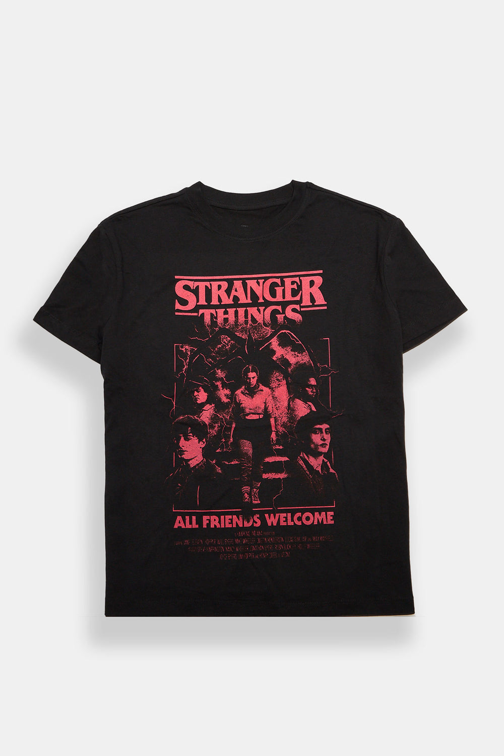 Stranger Things All Friends Welcome Graphic Boyfriend Tee Stranger Things All Friends Welcome Graphic Boyfriend Tee