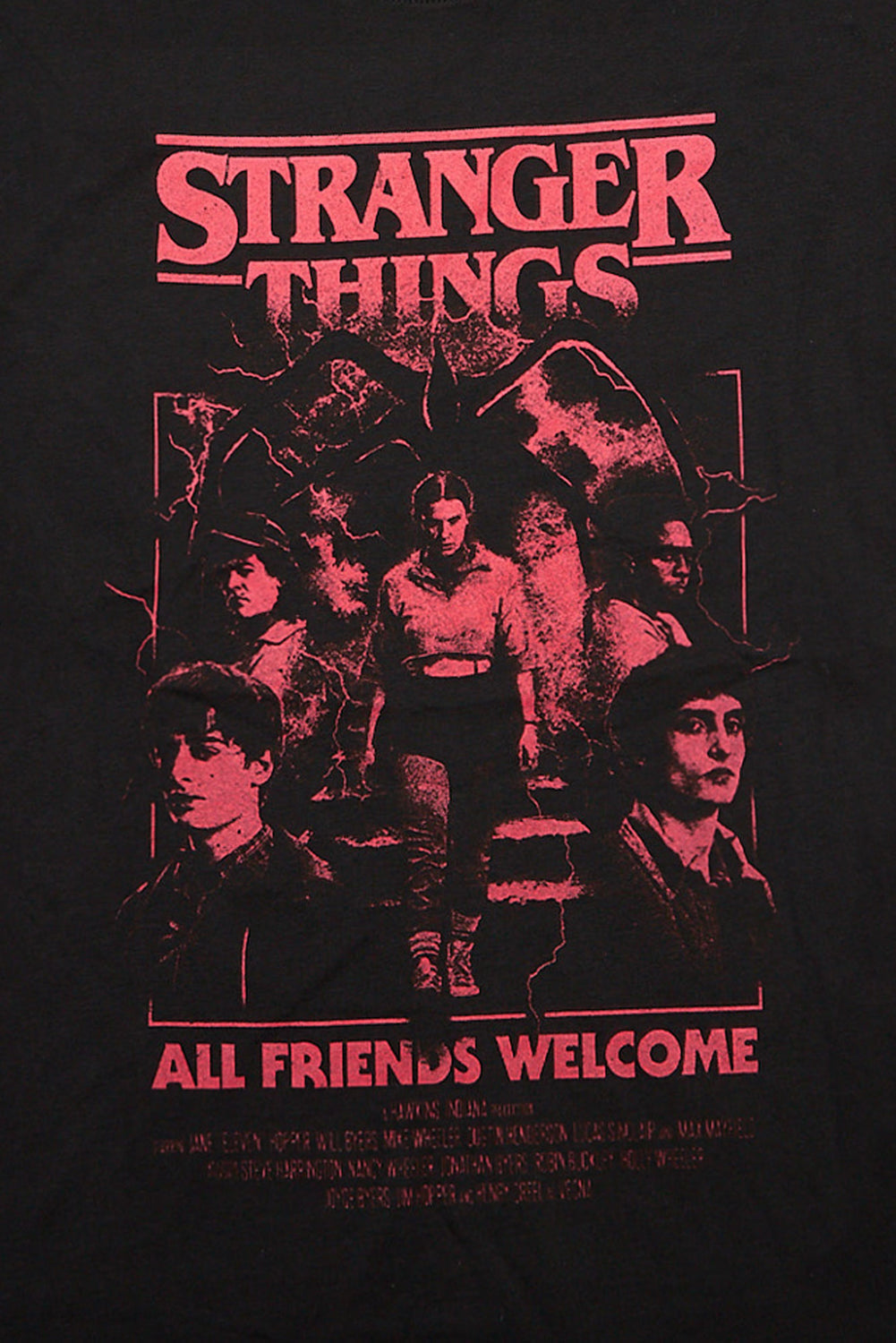 Stranger Things All Friends Welcome Graphic Boyfriend Tee Stranger Things All Friends Welcome Graphic Boyfriend Tee