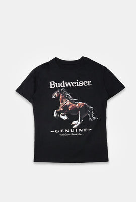 T-shirt coupe boyfriend imprimé Budweiser