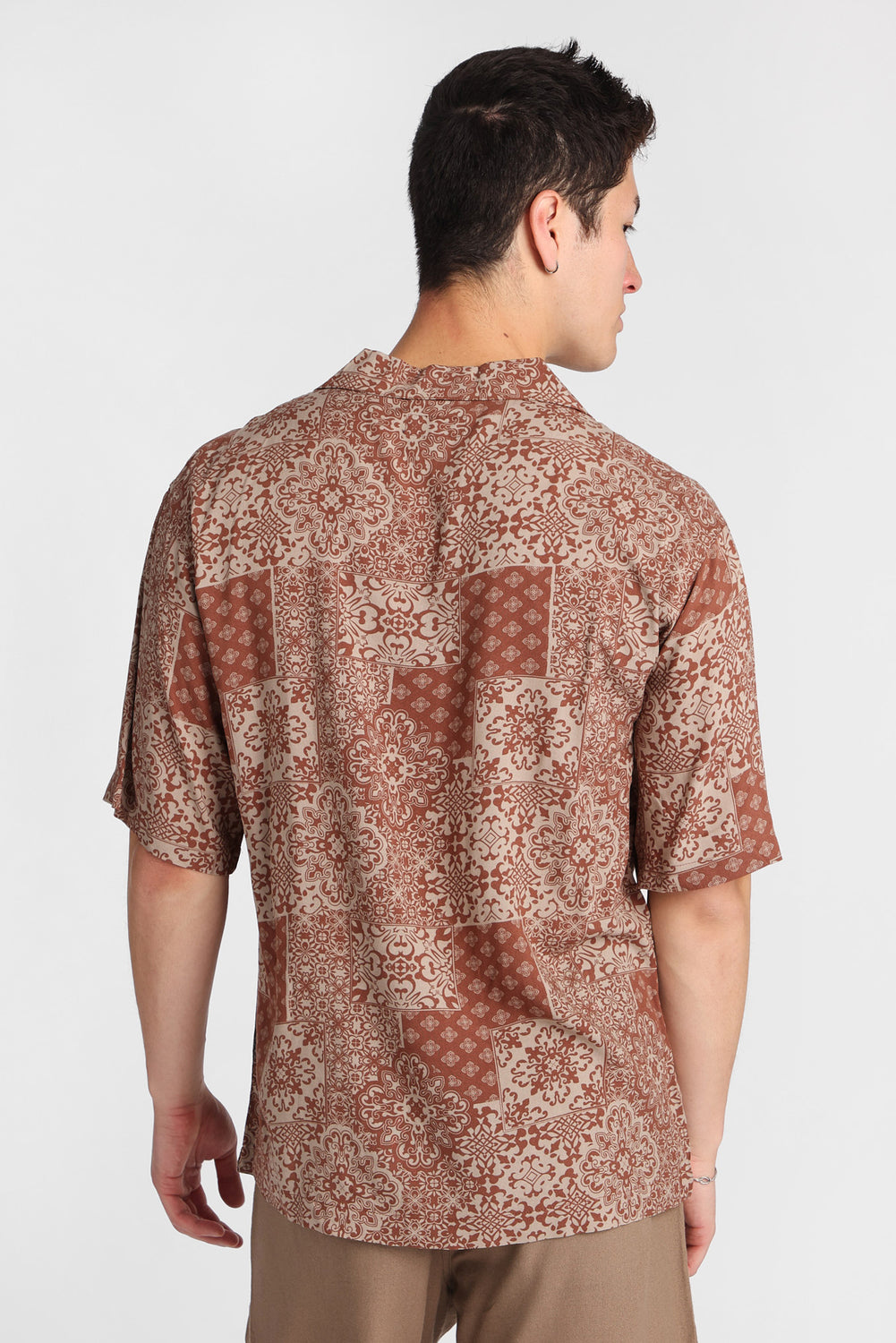 Bandana Print Short Sleeve Button-Up Shirt Bandana Print Short Sleeve Button-Up Shirt