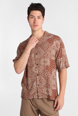 Chemise boutonnée à imprimé bandana
