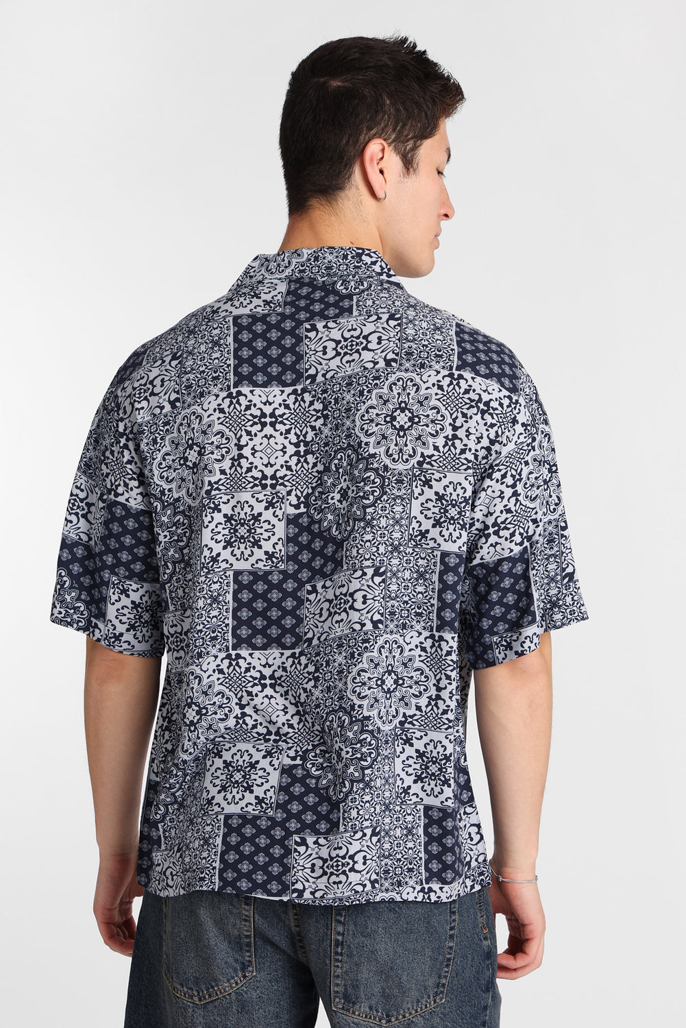 Bandana Print Short Sleeve Button-Up Shirt Bandana Print Short Sleeve Button-Up Shirt