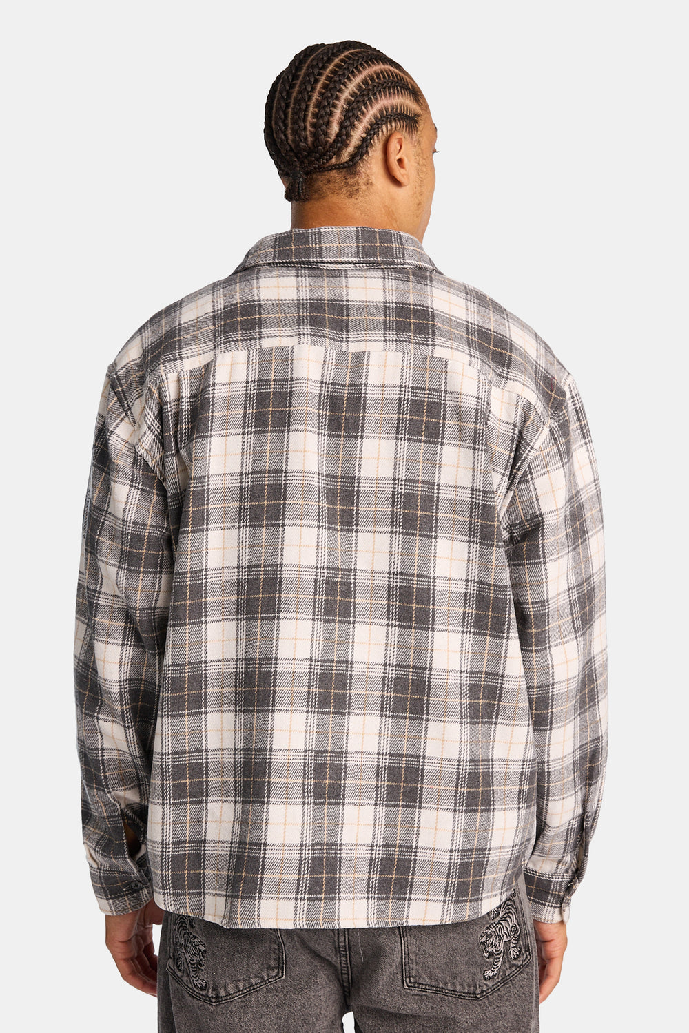 Plaid Button-Up Relaxed Shirt Plaid Button-Up Relaxed Shirt