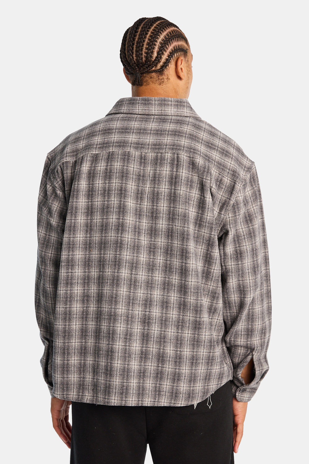 Plaid Button-Up Relaxed Shirt Plaid Button-Up Relaxed Shirt