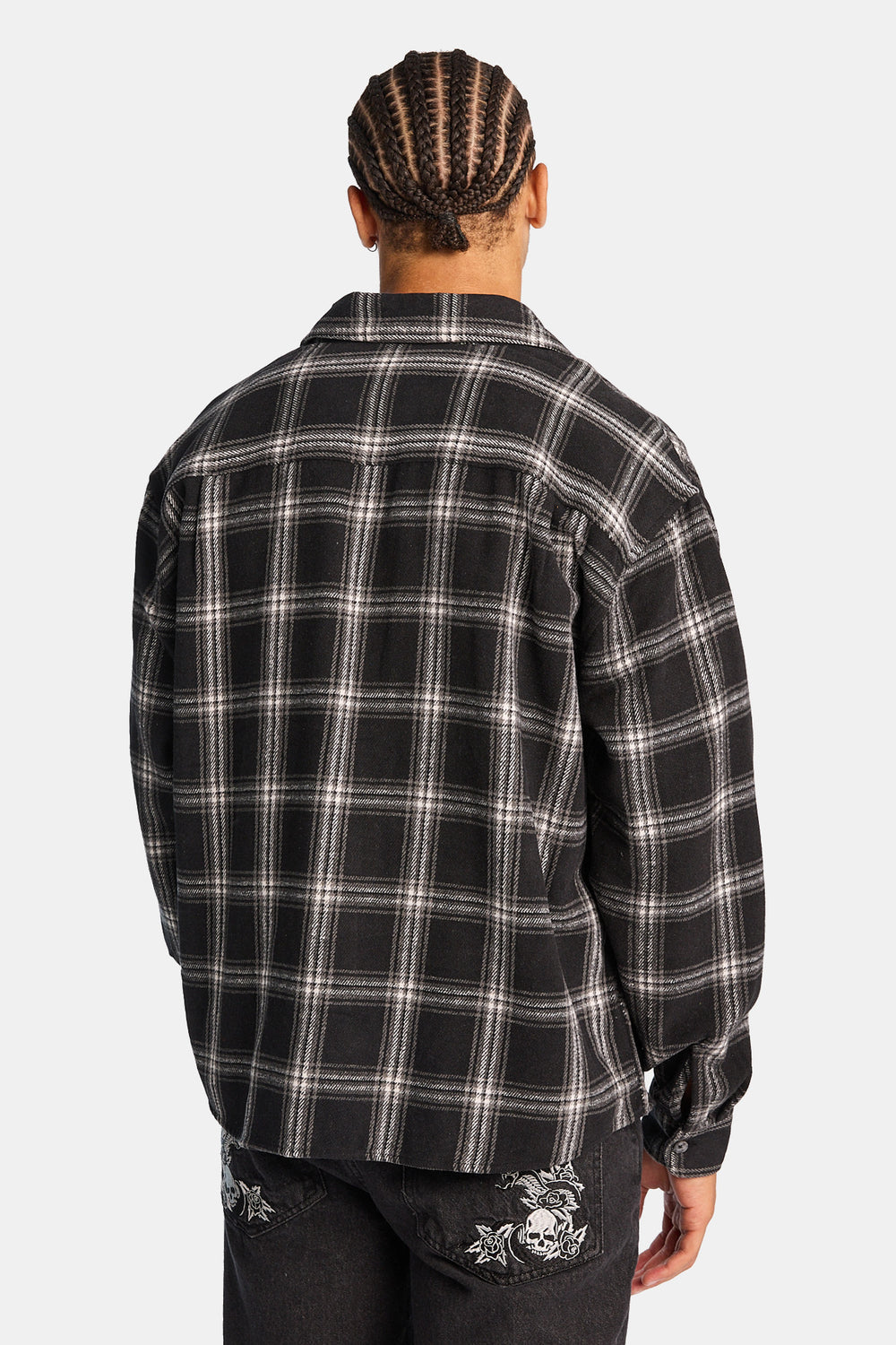 Plaid Button-Up Relaxed Shirt Plaid Button-Up Relaxed Shirt