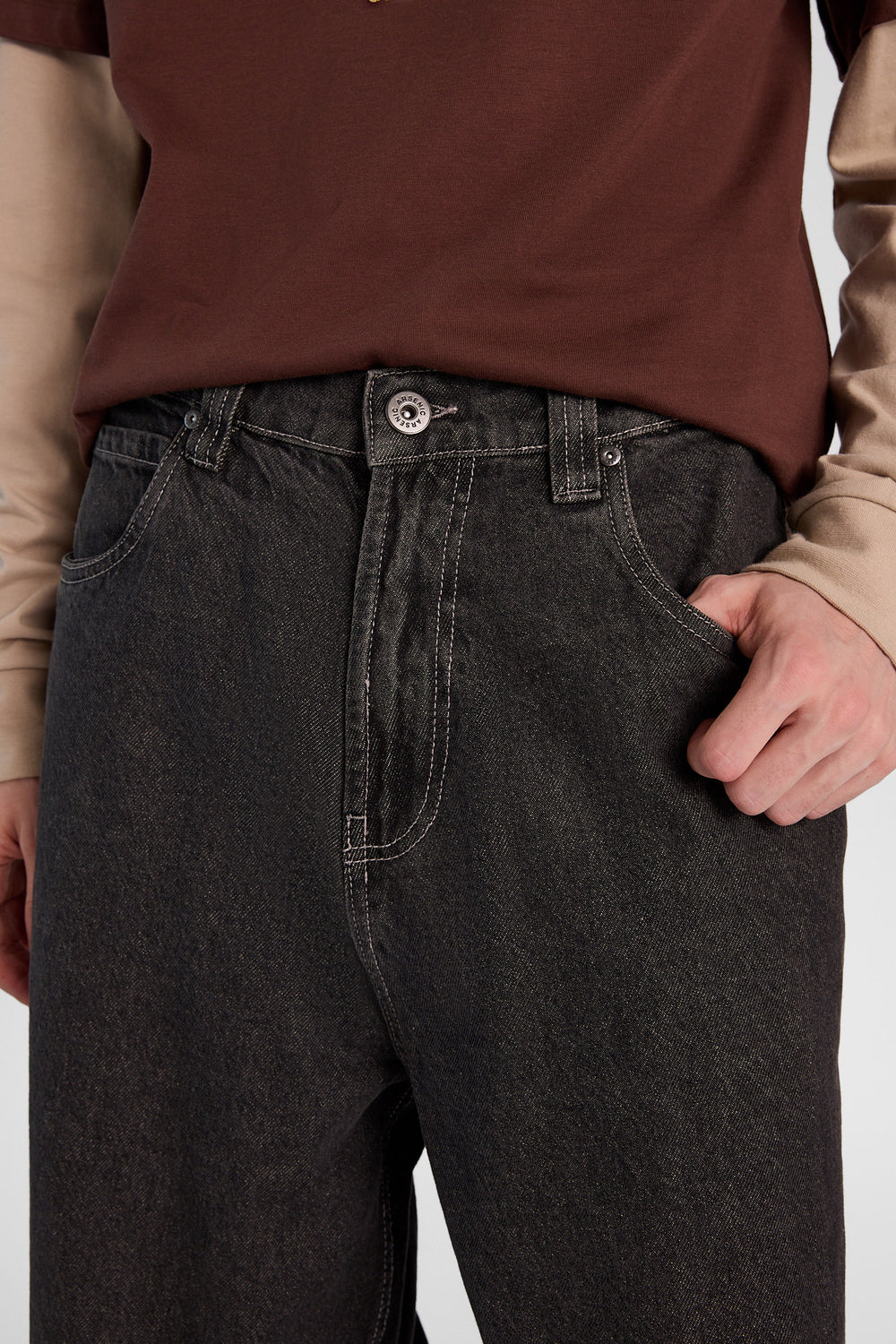 Flames Embroidered Skater Jeans Flames Embroidered Skater Jeans