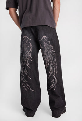 Jean ultra-ample brodé Arsenic