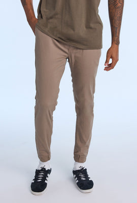 Jogger en sergé coupe slim homme