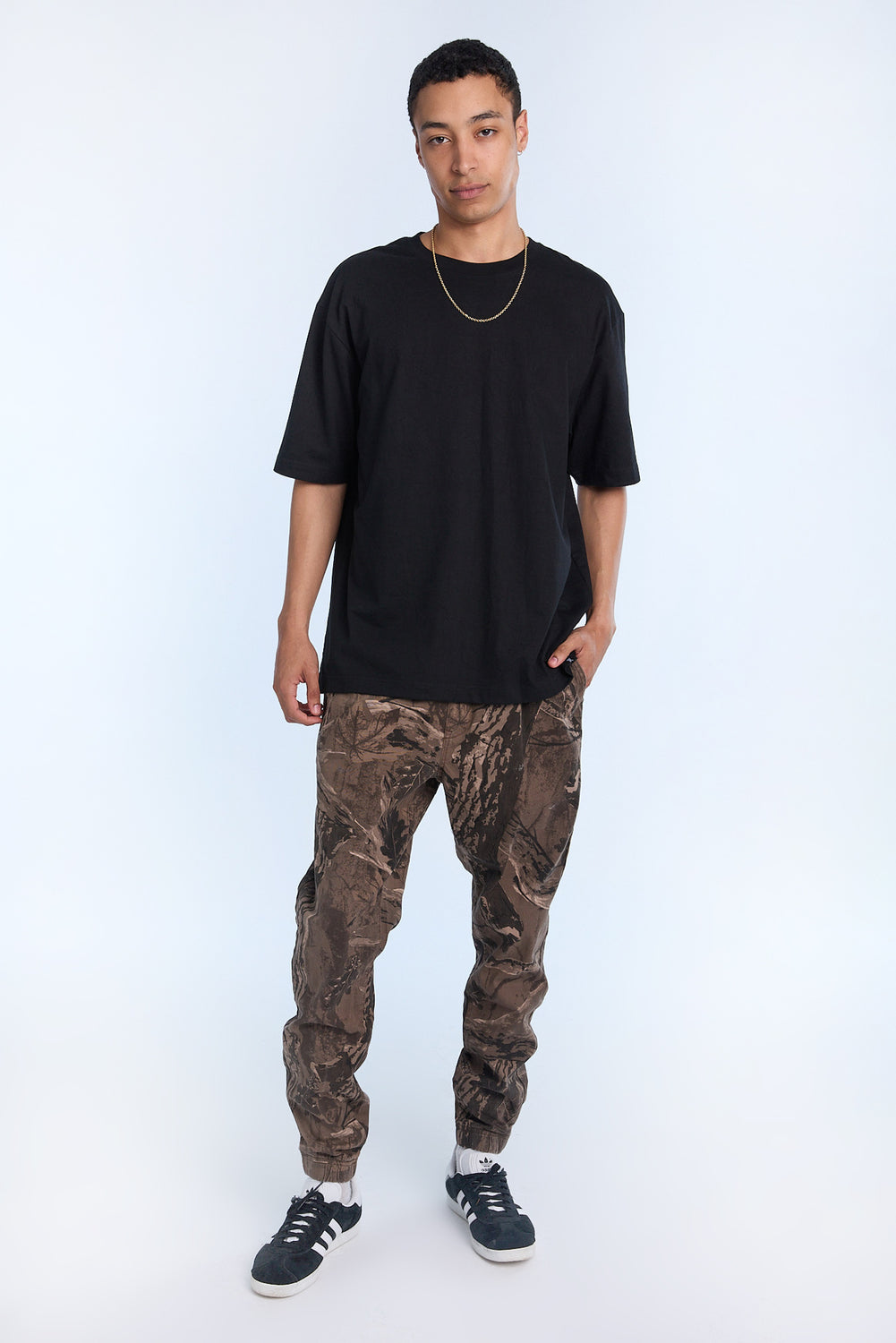 Mens Relaxed Twill Jogger Mens Relaxed Twill Jogger