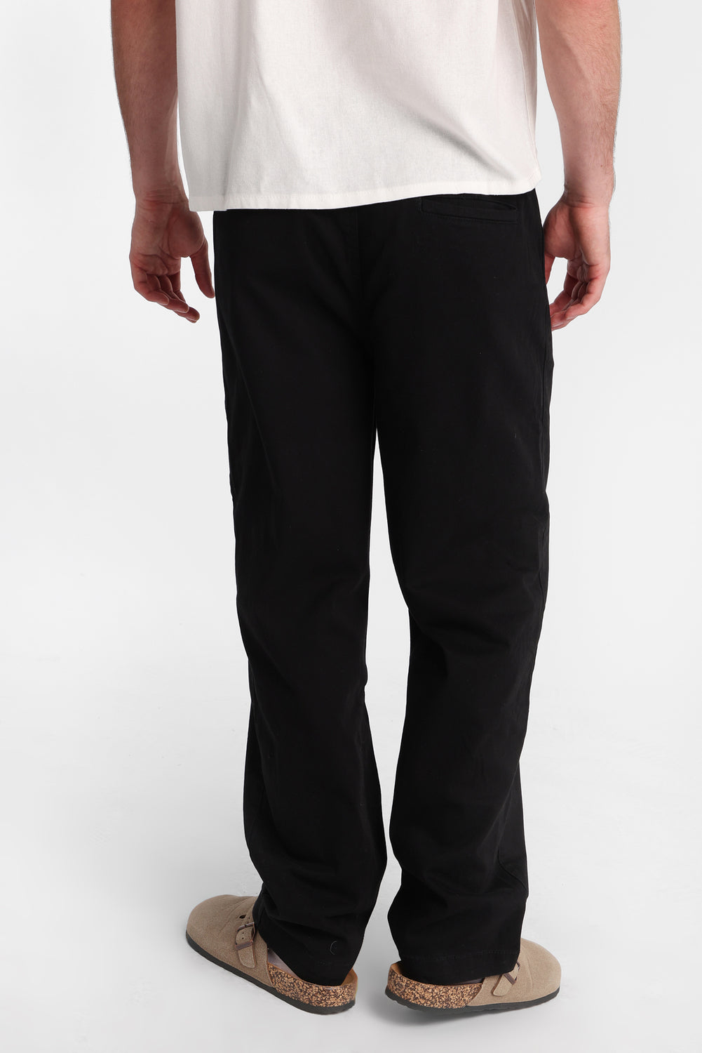 Pantalon ample en sergé plissé Pantalon ample en sergé plissé