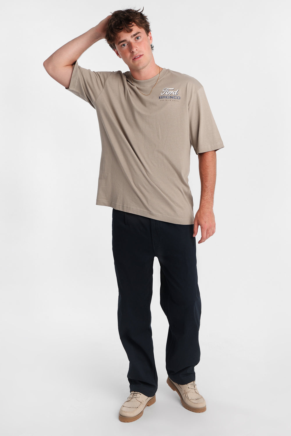Loose Twill Pleated Pants Loose Twill Pleated Pants