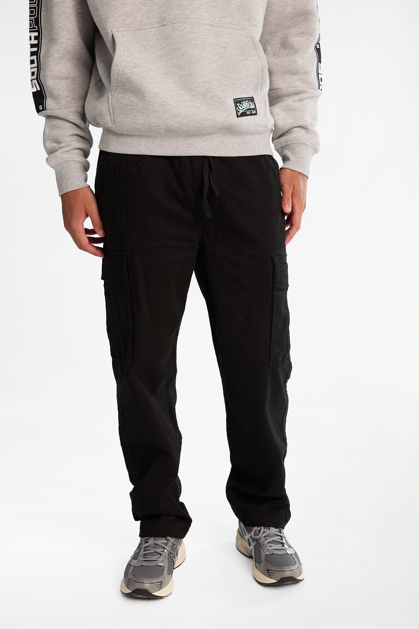 Cargo Baggy Embroidered Twill Pants - /
