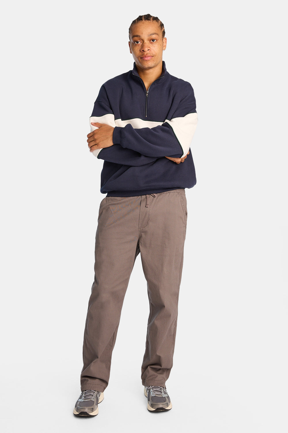 Pantalon ample en sergé Pantalon ample en sergé