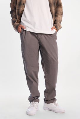 Pantalon décontracté en sergé