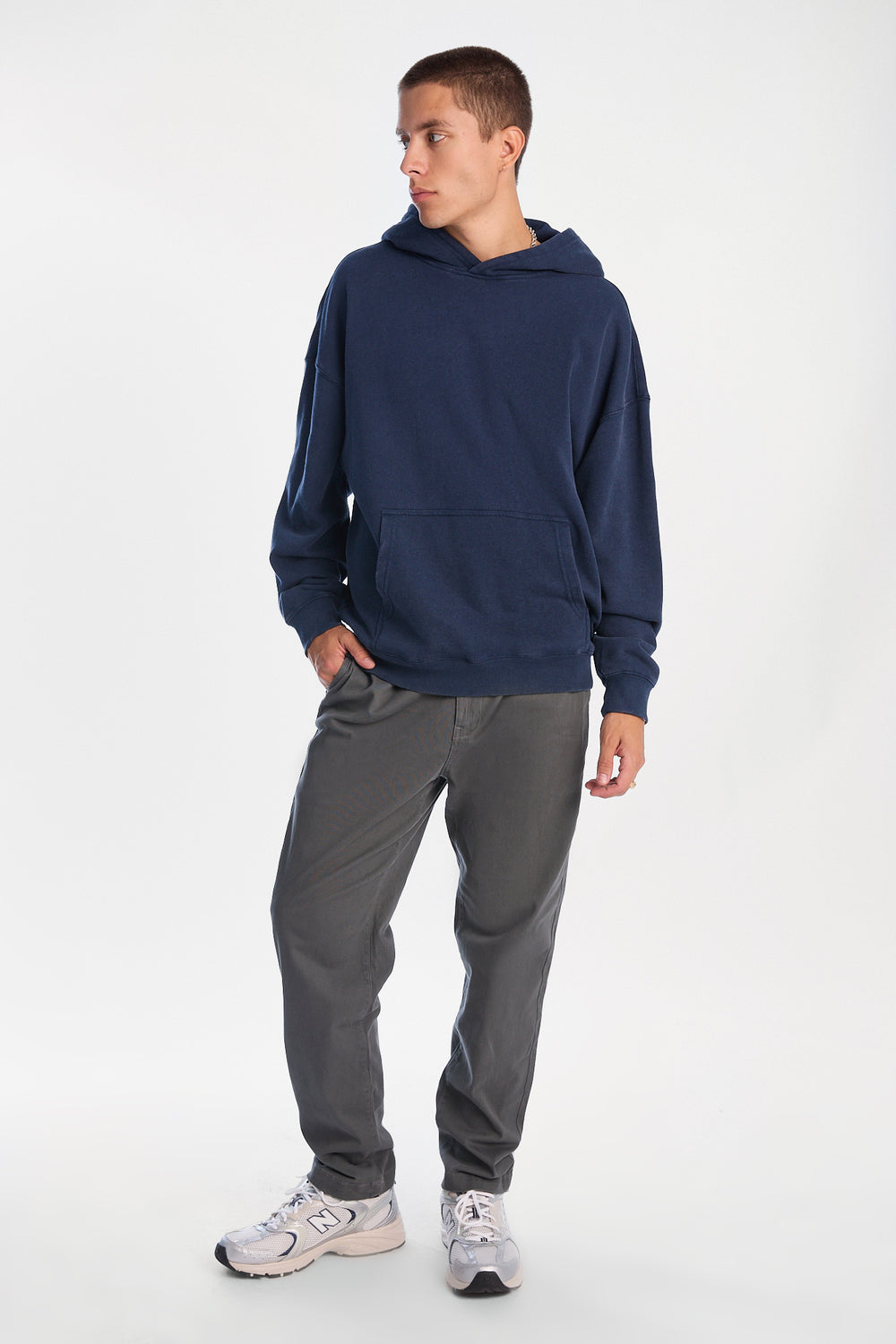 Pantalon décontracté en sergé Pantalon décontracté en sergé