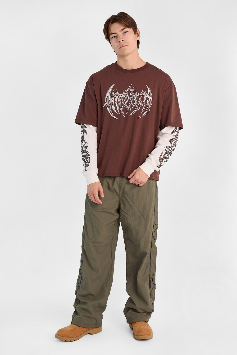 Arsenic Baggy Nylon Track Pants Arsenic Baggy Nylon Track Pants