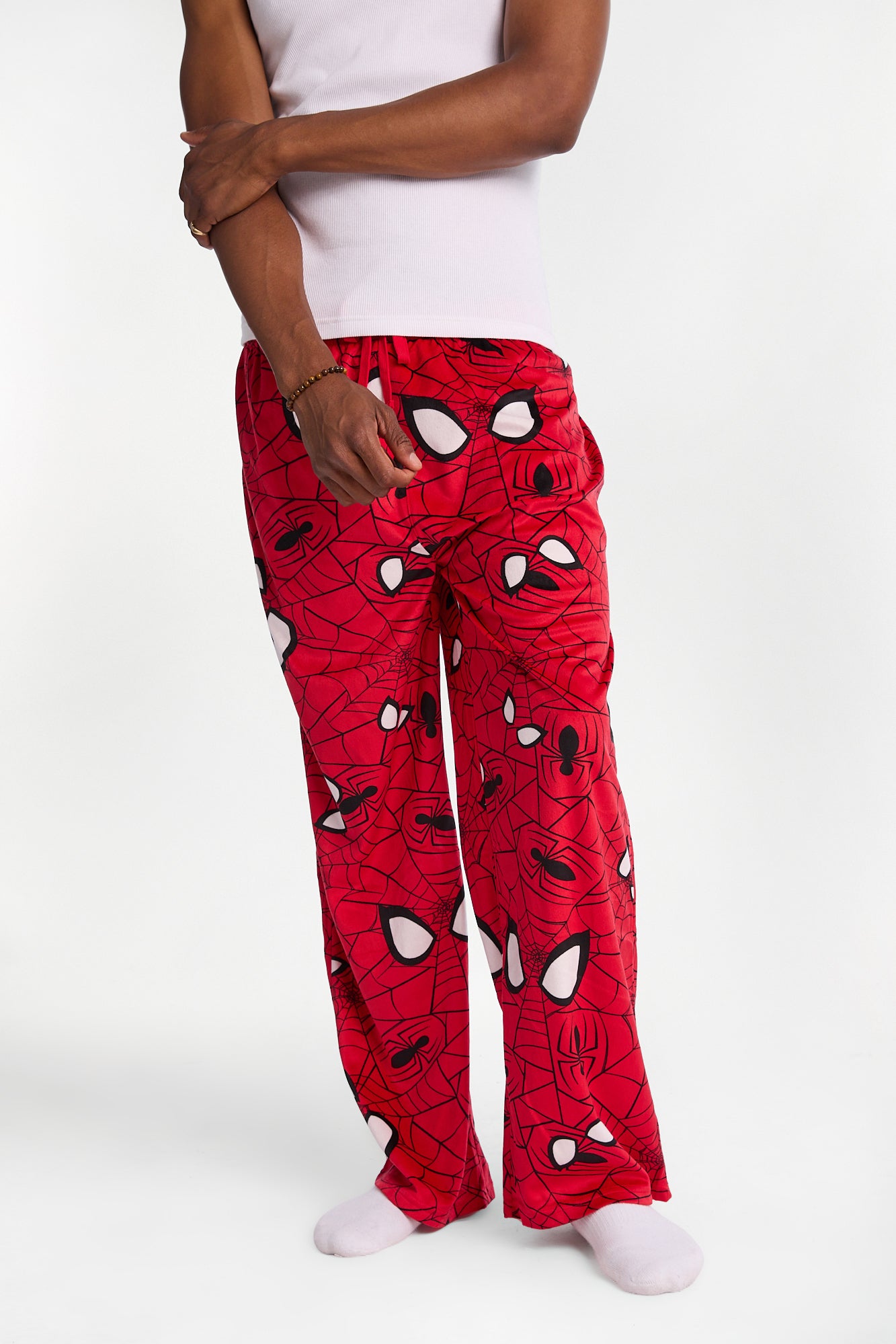Spider-Man Silky Fleece Pajama Pants - Red /