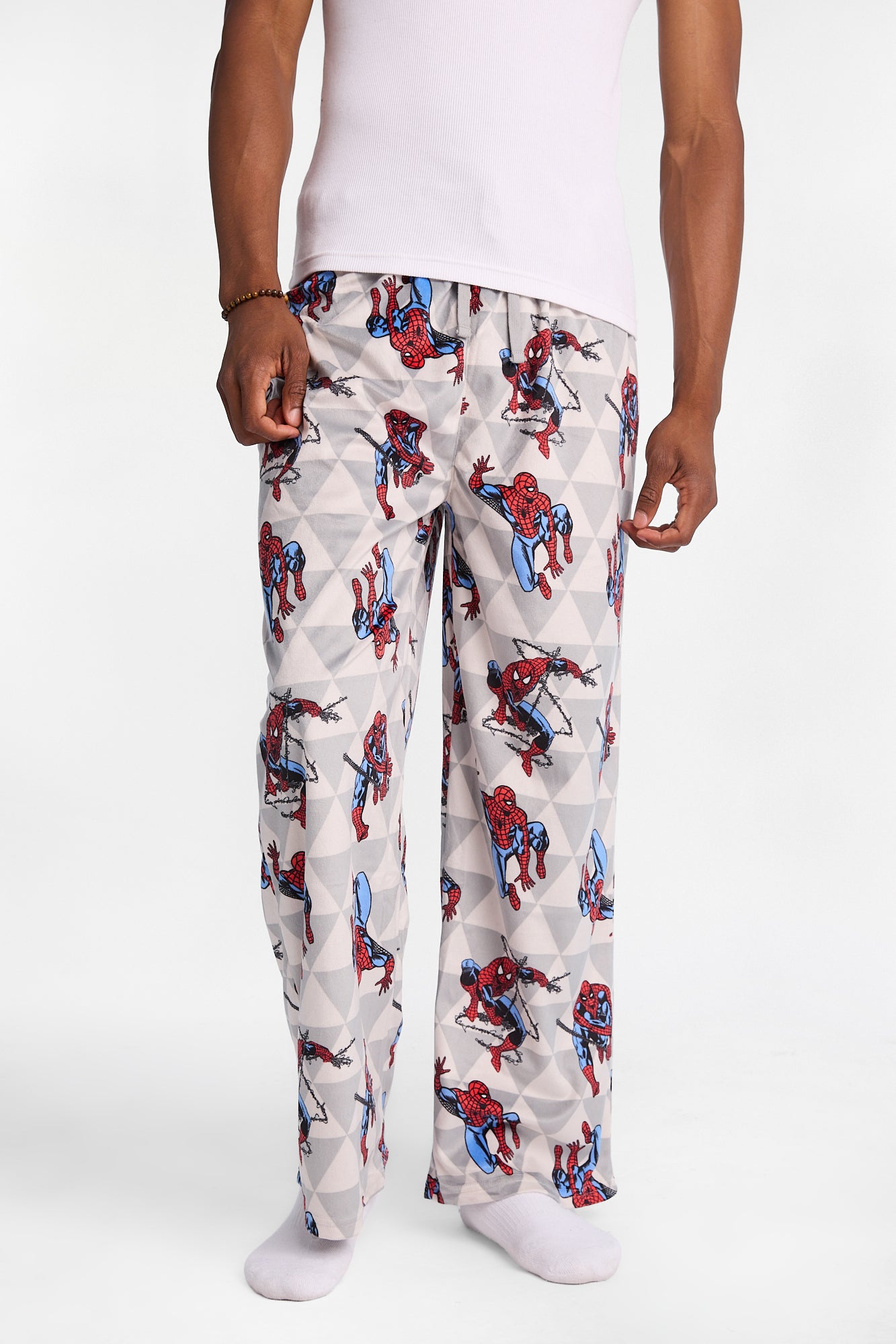 Spider-Man Web Silky Fleece Pajama Pants - Black /