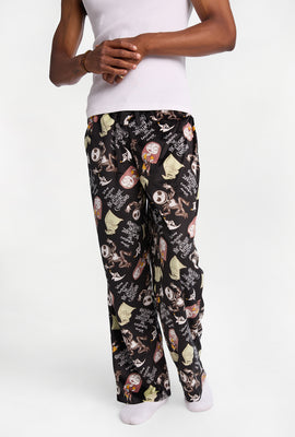 Pantalon pyjama en molleton soyeux imprimé L'Étrange Noël de Monsieur Jack