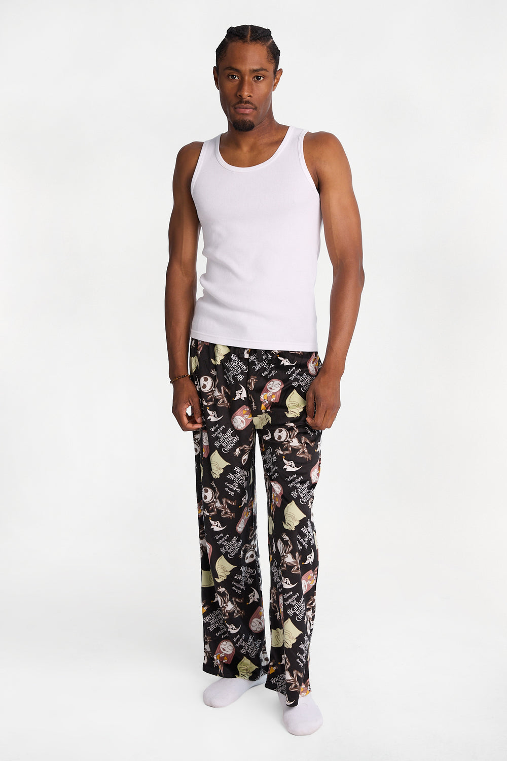 Pantalon pyjama en molleton soyeux imprimé L'Étrange Noël de Monsieur Jack Pantalon pyjama en molleton soyeux imprimé L'Étrange Noël de Monsieur Jack