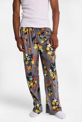 Spooky Simpsons Silky Fleece Pajama Pants