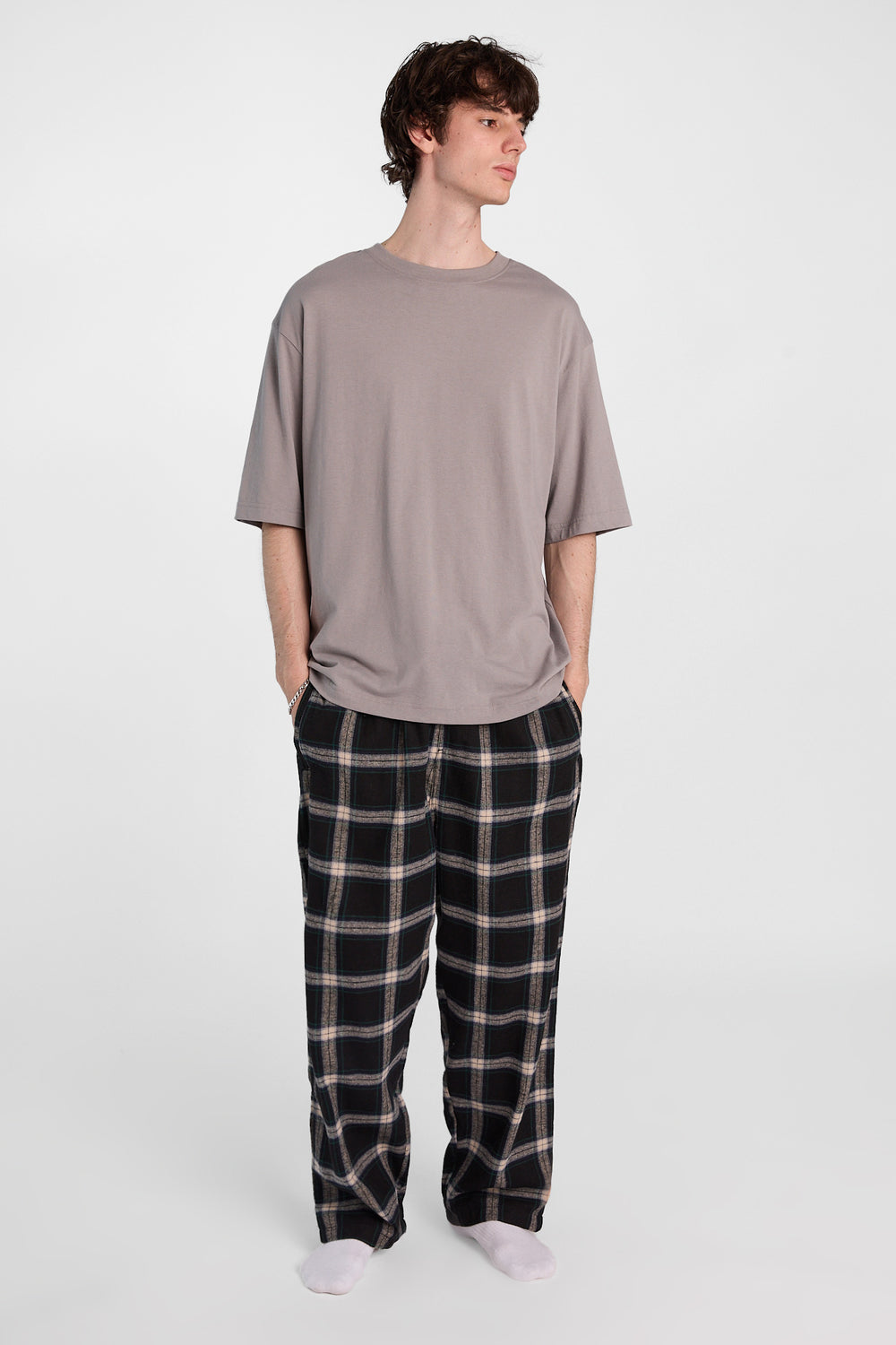 Classic Windowpane Plaid Pajama Pants Classic Windowpane Plaid Pajama Pants