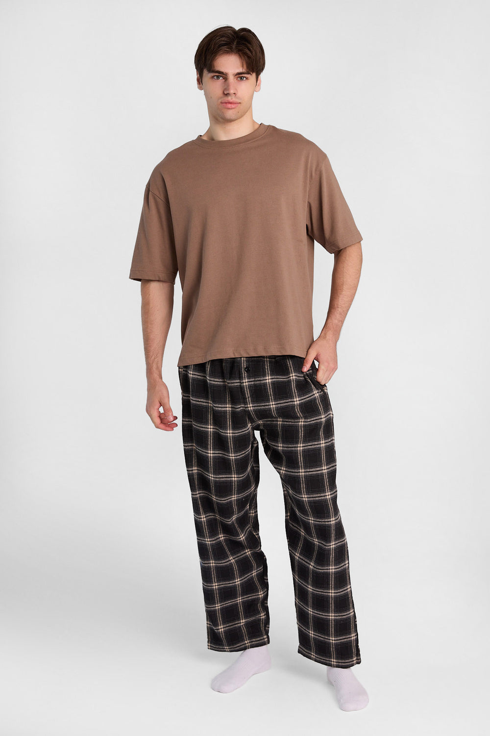 Classic Windowpane Plaid Pajama Pants Classic Windowpane Plaid Pajama Pants