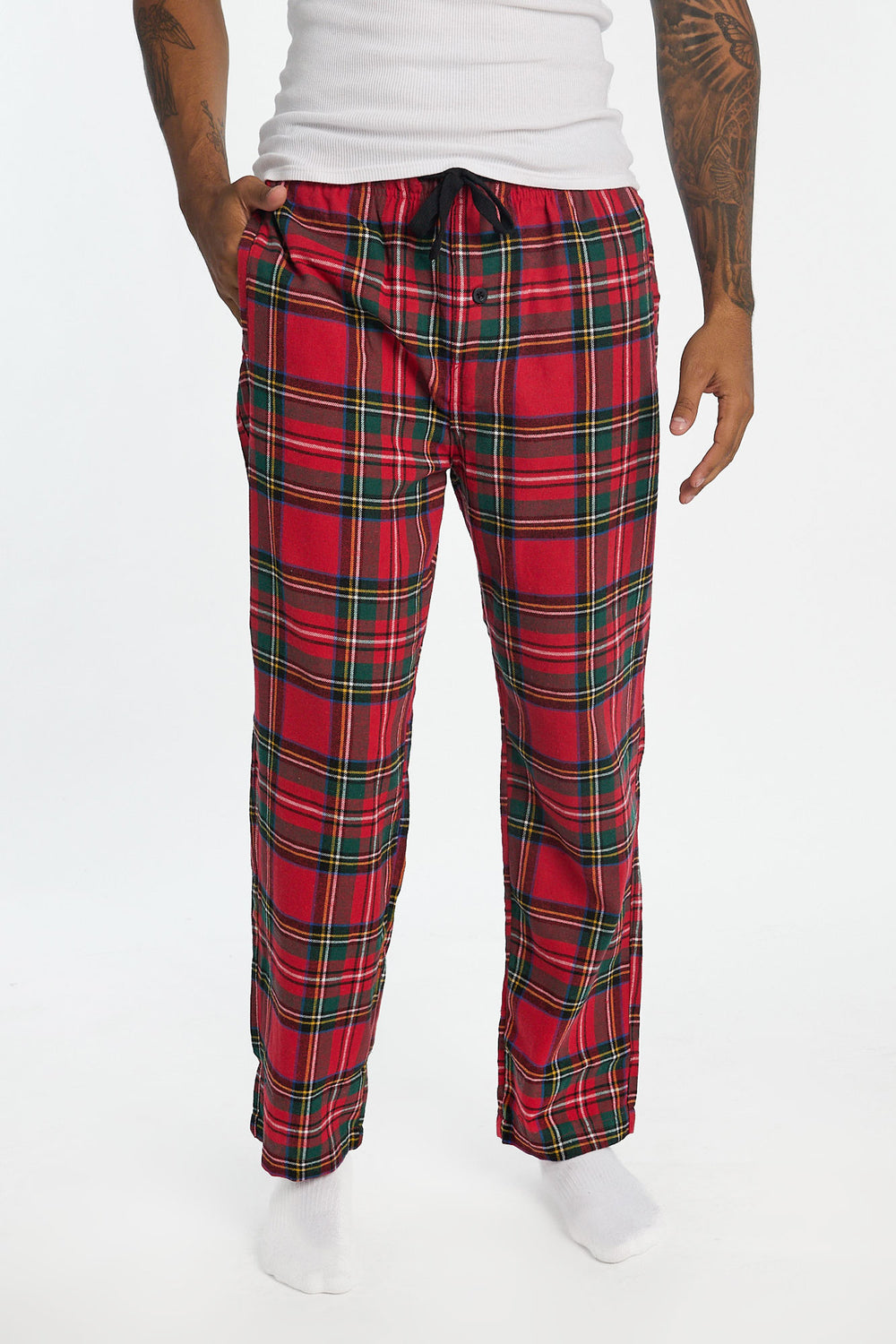 Pantalon de pyjama classique à carreaux tartan homme Pantalon de pyjama classique à carreaux tartan homme