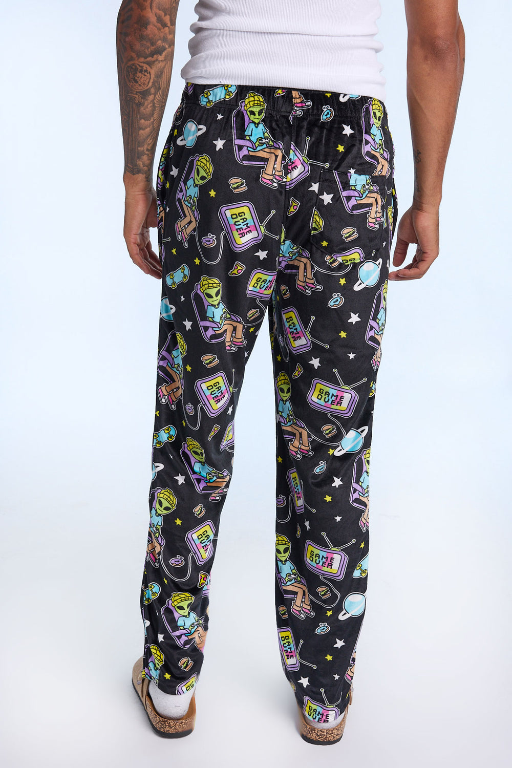 Mens Alien Gamer Plush Pajama Pant Mens Alien Gamer Plush Pajama Pant