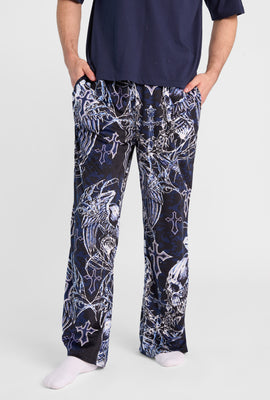 Arsenic Skulls & Wings Pajama Pants