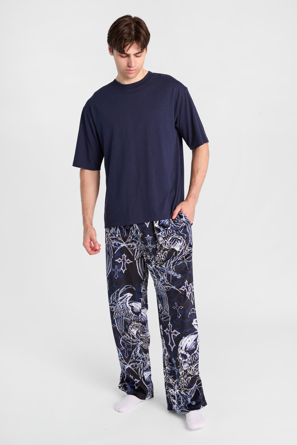 Arsenic Skulls & Wings Pajama Pants Arsenic Skulls & Wings Pajama Pants