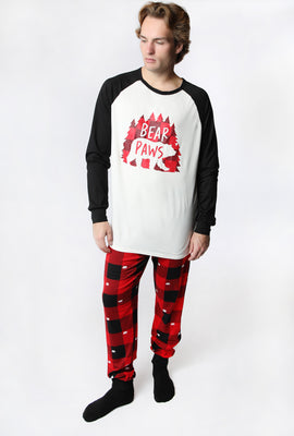 Fammy Jammies Bear Paws 2-Piece Pajama Set