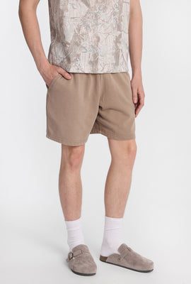 Short en molleton délavé