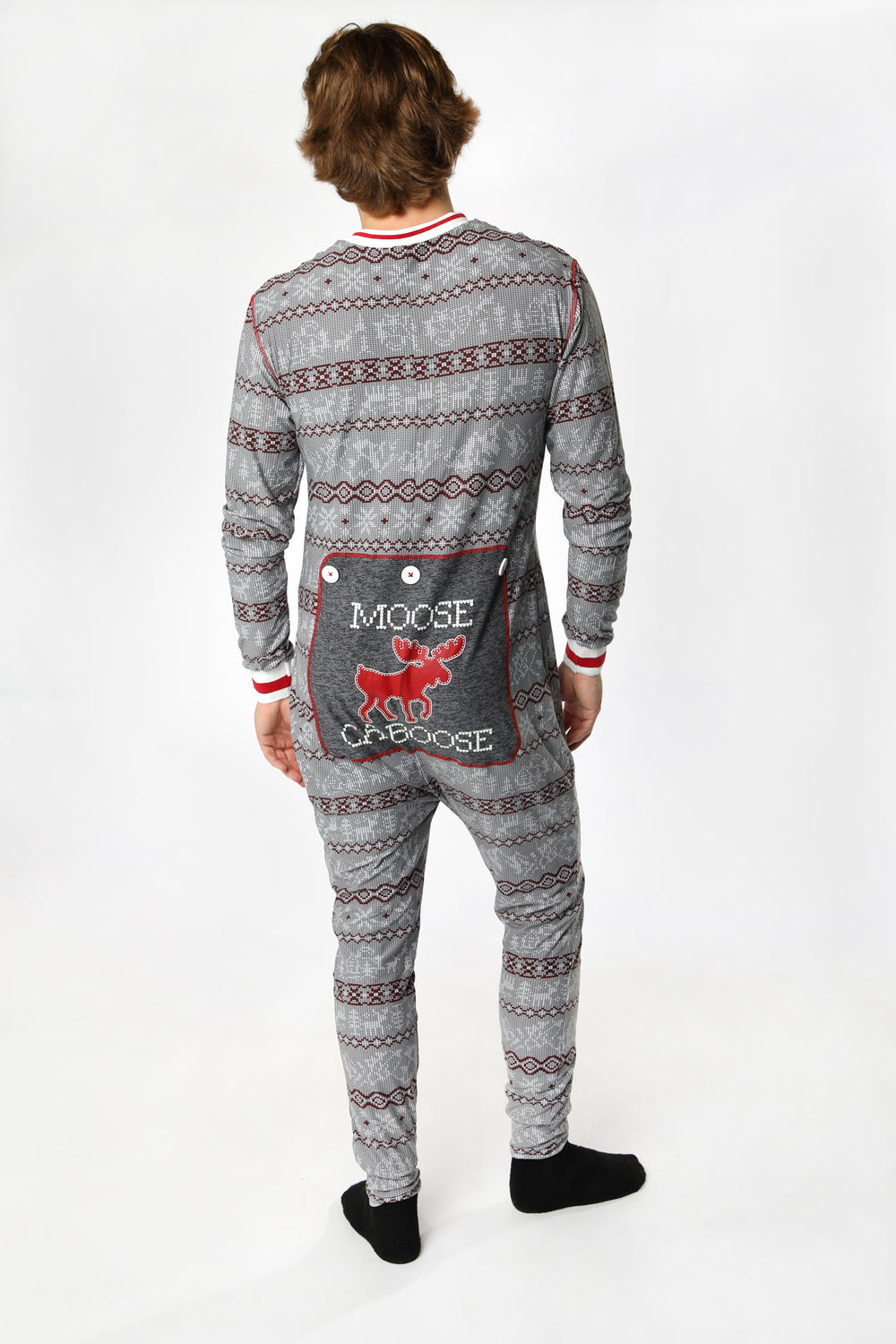 Combinaison Pyjama de Famille en Jersey Jacquard Combinaison Pyjama de Famille en Jersey Jacquard