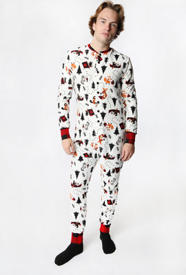 Fammy Jammies Wildlife Print Onesie
