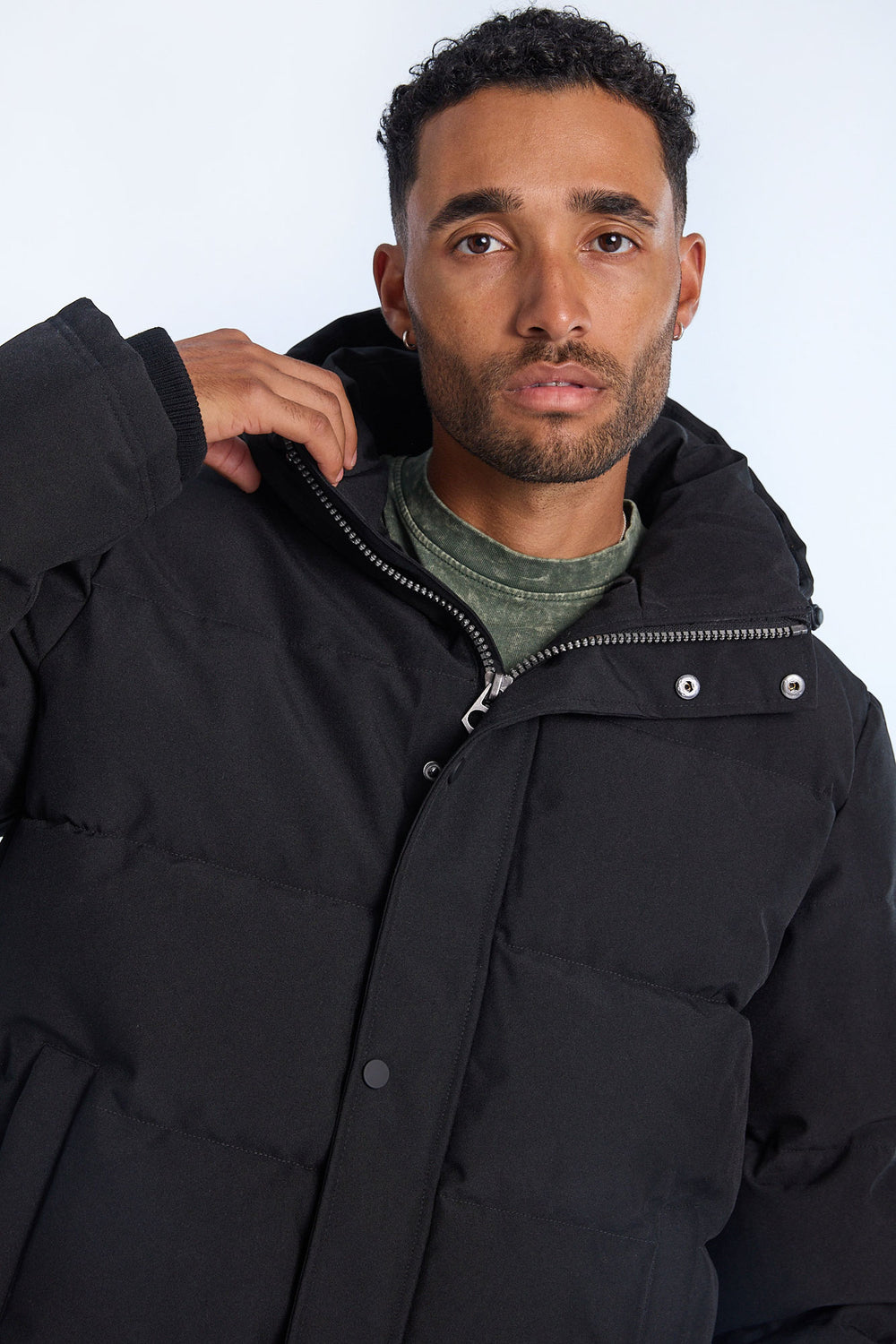 Mens Hooded Puffer Jacket Mens Hooded Puffer Jacket
