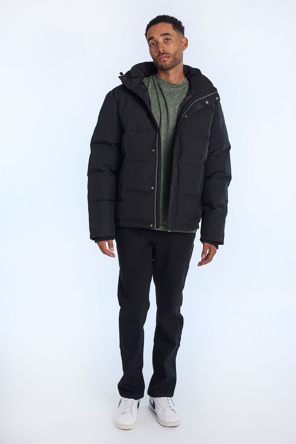Mens Hooded Puffer Jacket Mens Hooded Puffer Jacket