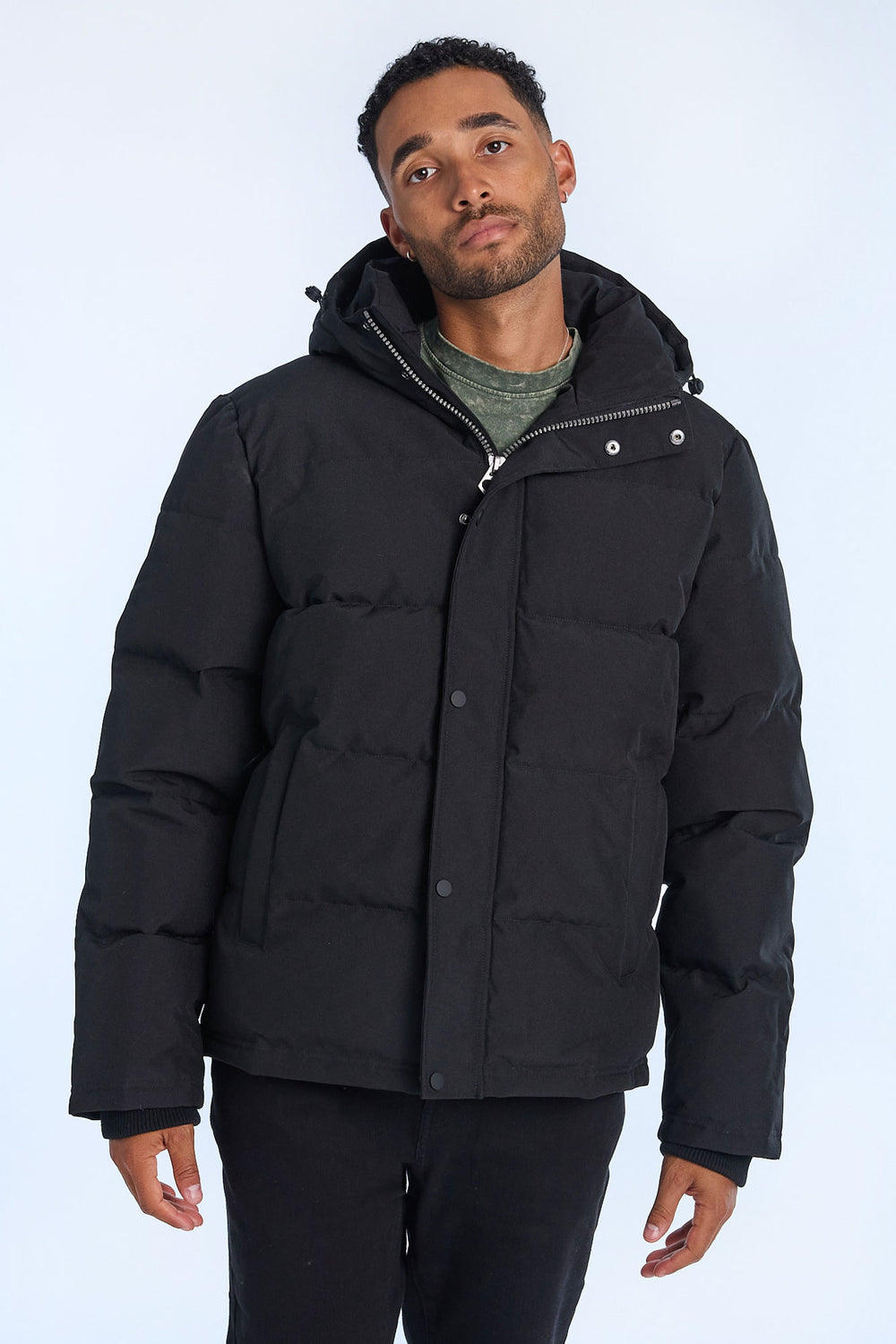 Mens Hooded Puffer Jacket Mens Hooded Puffer Jacket