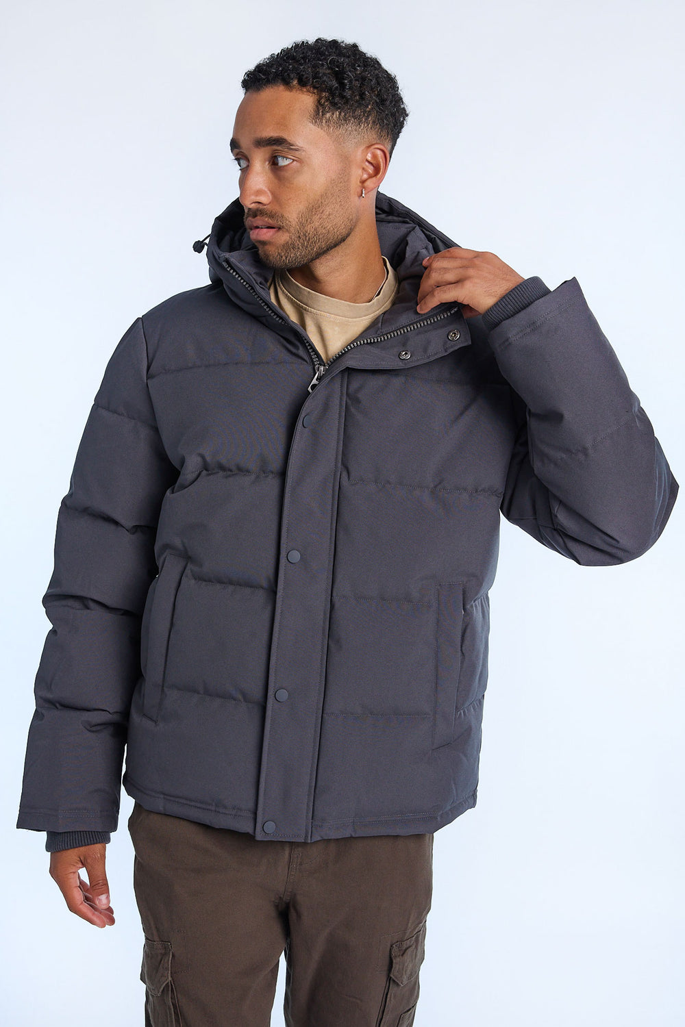 Mens Hooded Puffer Jacket Mens Hooded Puffer Jacket