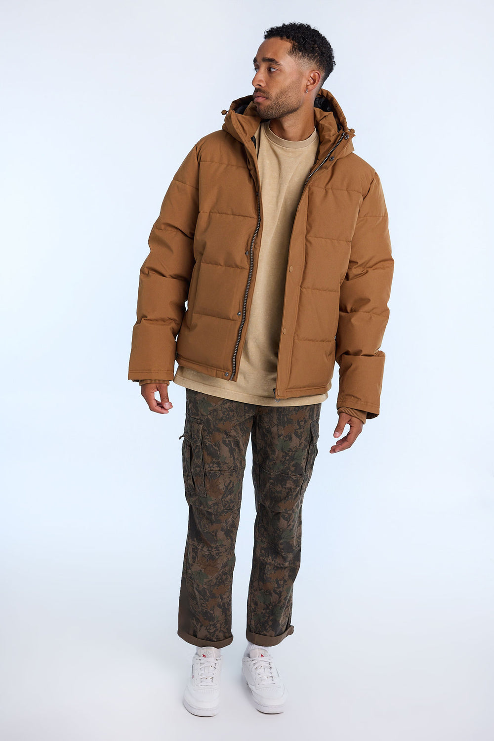 Mens Hooded Puffer Jacket Mens Hooded Puffer Jacket