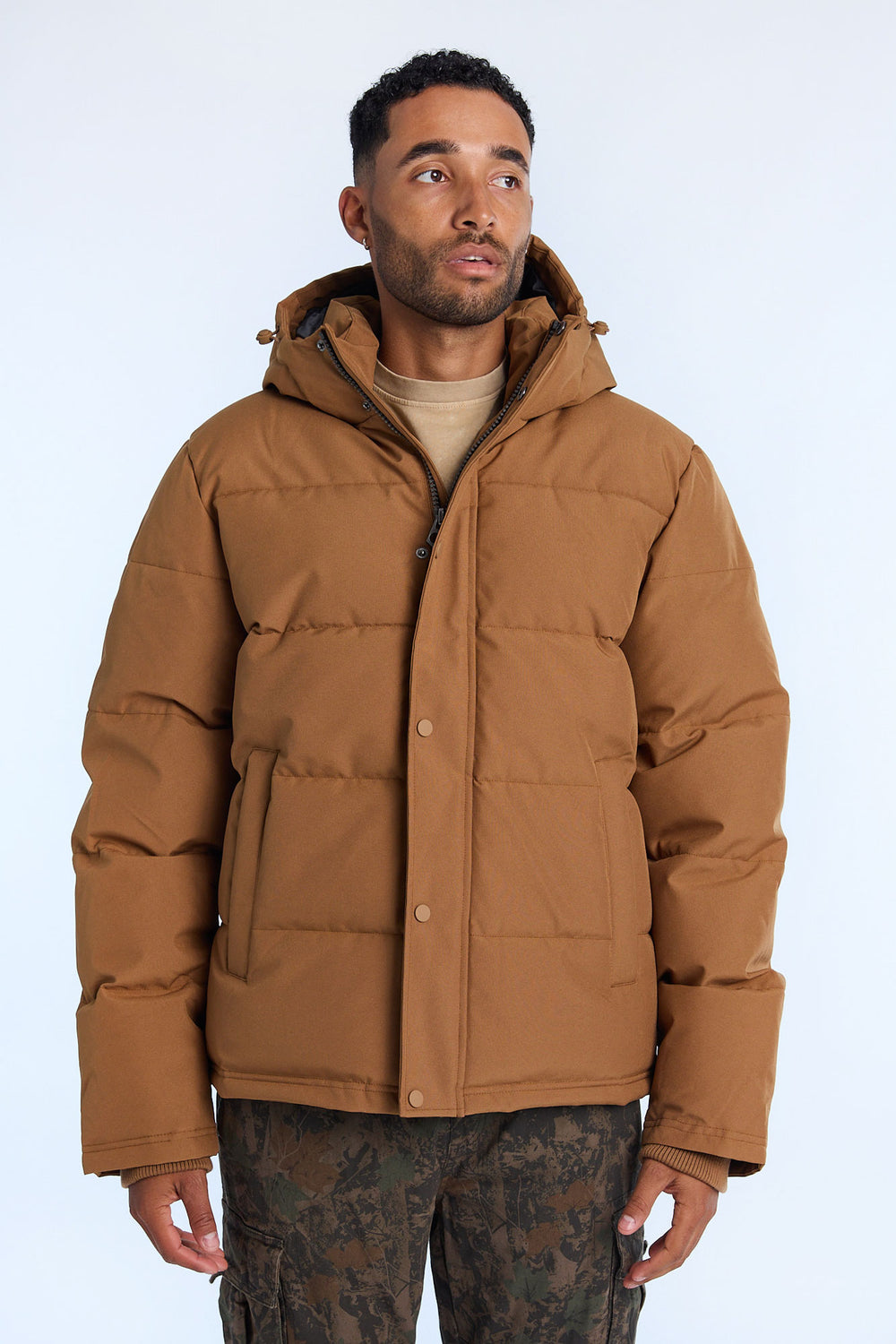 Mens Hooded Puffer Jacket Mens Hooded Puffer Jacket