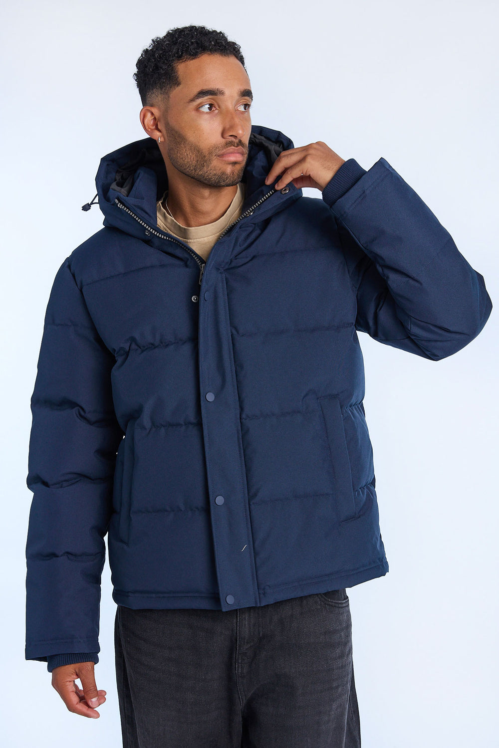 Mens Hooded Puffer Jacket Mens Hooded Puffer Jacket