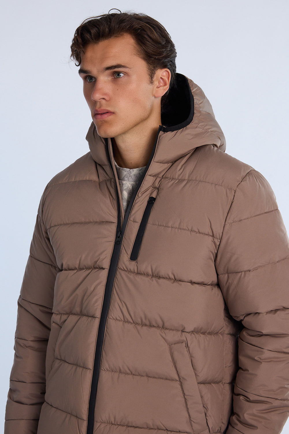 Veste matelassée à fermeture éclair homme Veste matelassée à fermeture éclair homme