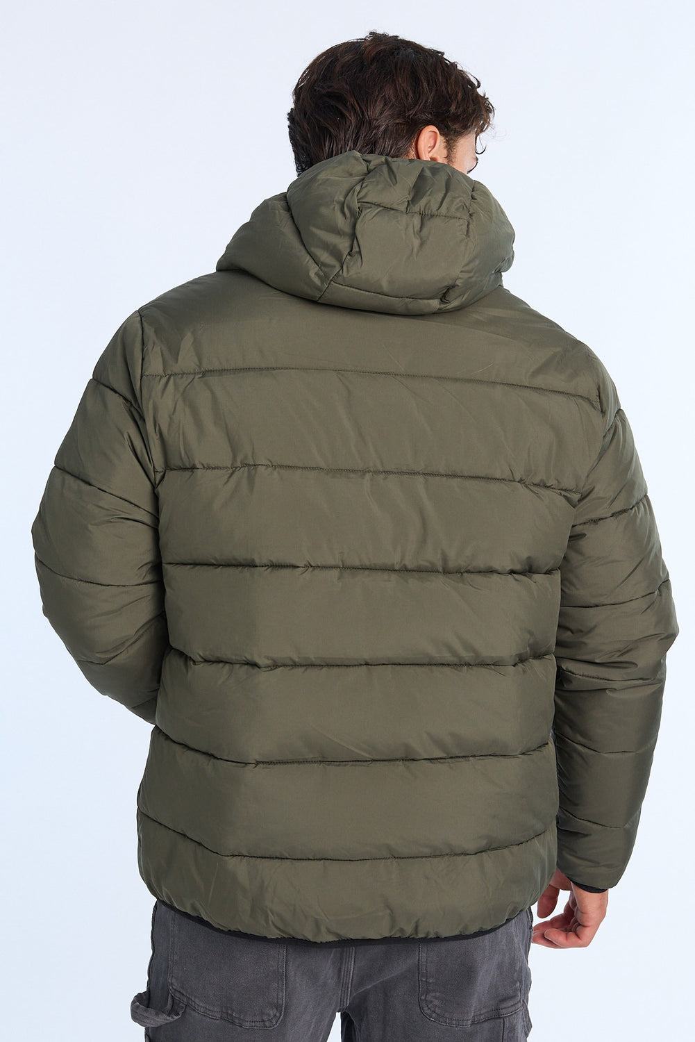 Mens Zip-Up Puffer Jacket Mens Zip-Up Puffer Jacket