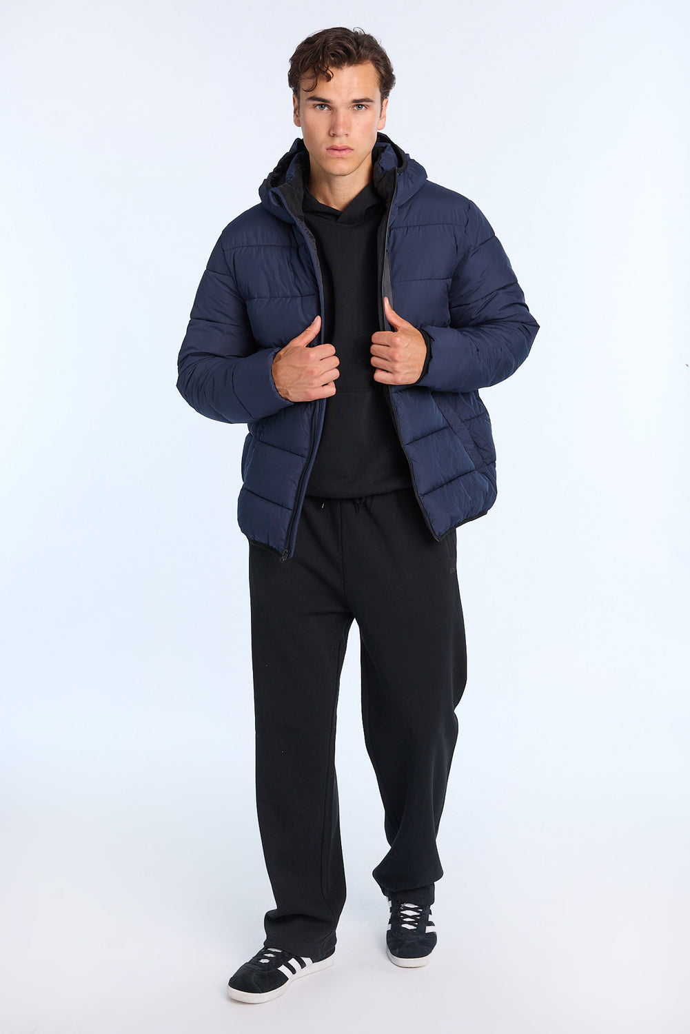 Mens Zip-Up Puffer Jacket Mens Zip-Up Puffer Jacket