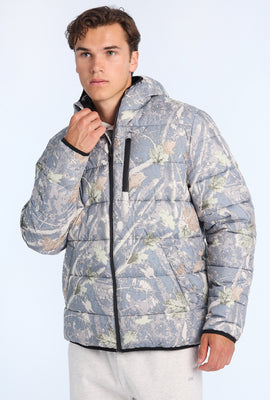 Mens Zip-Up Puffer Jacket